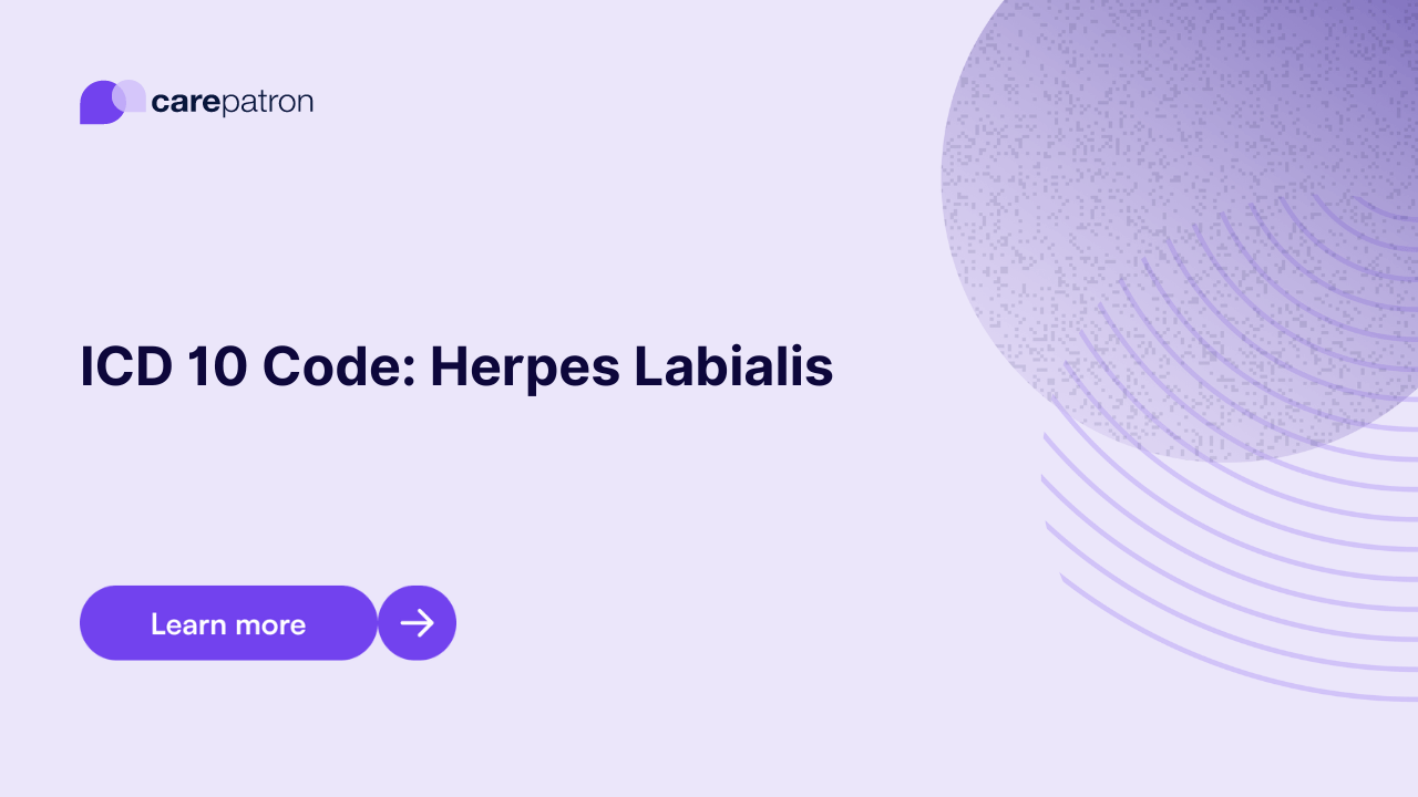 Herpes Labialis ICD10CM Codes 2023